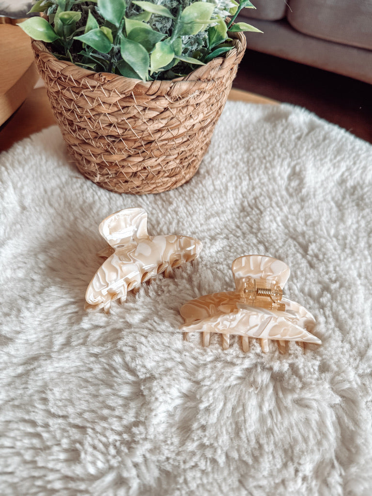 Liesbeth - marmer haarclip