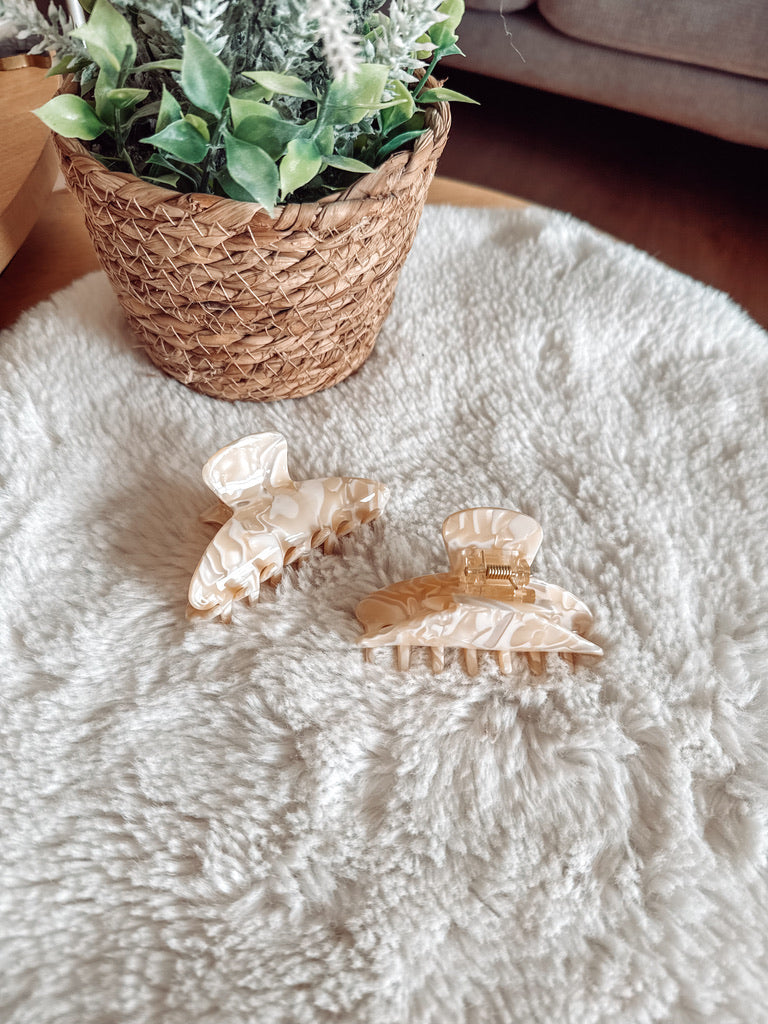 Liesbeth - marmer haarclip